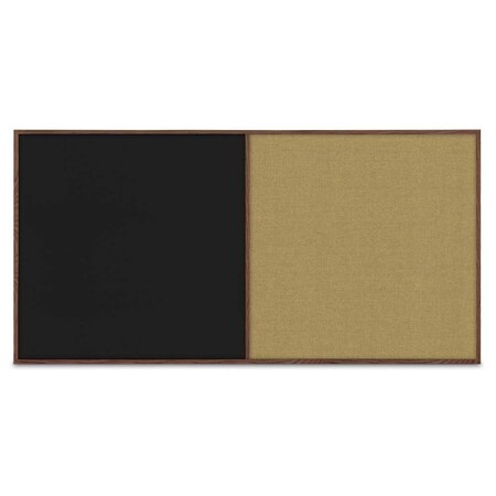 United Visual Products Enclosed Corkboard, 1 Door, 72"x48", 4" Fra UV3412-WHITE-BLSPRU